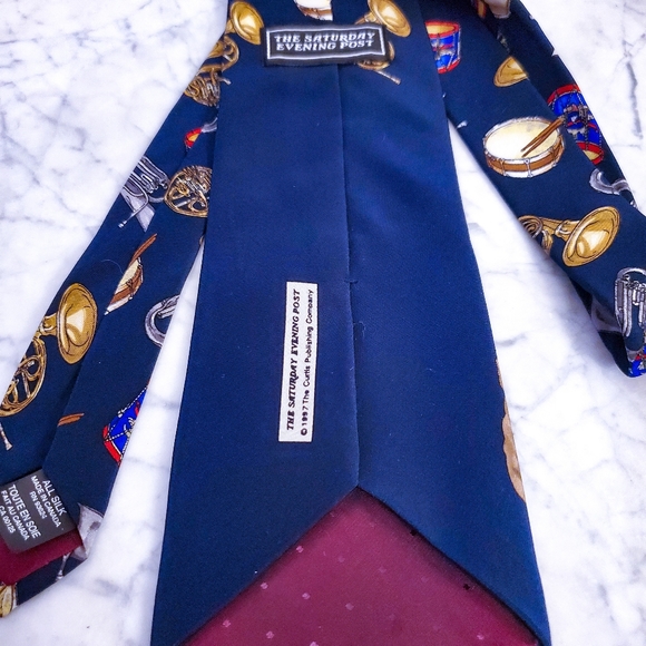 Norman Rockwell Trumpeter and Dog Tie - Picture 2 of 5